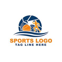 the logo for sports company is an image of a man with a basketball in his hand