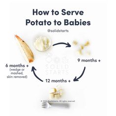 how to serve potato to babies with instructions for the baby's first time eating