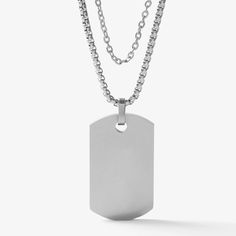 Our Shea Mother of Pearl Medical Dog Tag Necklace in Silver is simply stunning. Mother of pearl inlay set on a silver tone dog tag creates this statement piece. The silver tone medical caduceus symbol perfectly accents the pearl. This med ID necklace comes with an additional silver tone chain for a perfectly layered look. Each Shea Medic Alert Dog Tag Necklace features the internationally recognized medical caduceus symbol to alert medical personnel to your medical information that is custom eng Tag Necklace Silver, Stainless Steel Dog Tag Necklace, Tarnish Resistant Silver Dog Tag Jewelry, Tarnish Resistant Silver Dog Tag, Elegant Metal Dog Tag Jewelry, Nickel Free Silver Dog Tag Necklace, Silver Nickel-free Dog Tag Necklace, Nickel-free Silver Dog Tag Necklace, Silver Chain Dog Tag Necklace As Gift