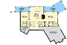 the floor plan for this modern home