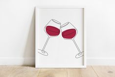 Wine Line Art, Wine Glass Wall, Wall Art Wine, Wine Wall Decor, Wine Painting, Wine Poster, Poster Sizes, Simple Wall Art, Wine Wall