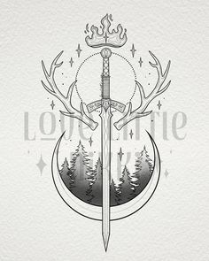 Stag Of Terrasen, Throne Of Glass And Acotar Tattoo, Throne Of Glass Terrasen Symbol, Terrasen Tog Tattoo, Throne Of Glass Painting Ideas, Thrown Of Glass Tattoos, Throne If Glass Tattoo, Goldryn Tattoo Tog, No Way Home Tattoo