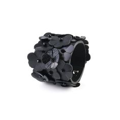 Leather bracelet made of premium Italian leather. The flowers are individually cut and stitched by the hands of our artisans. The Black Flower Cuff has an adjustable snap closure. This unique artisanal handmade bracelet is a distinctive fashion statement to any wardrobe. This bracelet is a great gift for women. DETAILS 1.96" width 7.87" length Snap Closure Black 100% genuine Italian Leather Handmade Made in USA Flower Cuff, Great Gifts For Women, Swarovski Stones, Black Flower, Handmade Bracelet, Leather Cuffs, The Flowers, Handmade Accessories, Polished Look