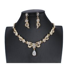 Bridal Jewelry Sets- Fashion Zircon Women Jewelry Set Classic Wedding Bride Bow Necklace Earrings Set Gold ColorModel Number:4000063535593 Bow Necklace, Women's Jewelry Sets, Classic Wedding, Bridal Jewelry Sets, Necklace Earring Set, Wedding Classic, Necklace Earrings, Earrings Set, Wedding Bride