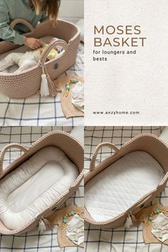 Wide Moses basket for DockAtot, SnuggleMe loungers