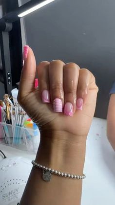 Grandma Design, Tapered Square Nails, Cute Toe Nails, French Tip Acrylic Nails, Cute Acrylic Nail Designs, Dope Nail Designs, Glow Nails