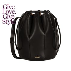 in stock Casual Evening Crossbody Bucket Bag, Casual Evening Satchel Bucket Bag, Casual Evening Bucket Bag, Casual Bucket Bag For Evening, Luxury Black Shoulder Bag For Spring, Luxury Black Bags For Spring, Black Spring Pouch Shoulder Bag, Black Pouch Shoulder Bag For Spring, Casual Evening Bucket Bag With Adjustable Strap