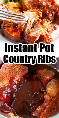 Ribs in an Instant Pot. Chicken Recipes Mexican, Instant Pot Ribs Recipe, Country Ribs, Boneless Ribs, Country Style Ribs, Instant Pot Pasta Recipe