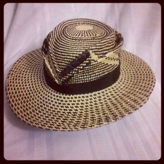 This style is made in hand woven panama straw which gives UV sun protection.  The style can made in this black and natural or brown and natural in this pattern, or a solid color as well. Contact me for available colors. The crown has two hand sculpted tear drop shaped ridges. The brim is slightly narrower in the back which adds to the feminine profile of the hat. The trim is hatband 1" black grosgrain ribbon. This style is functional and beautiful with a nice nod to a vintage silhouette and a mo Headpiece Accessories, Straw Sun Hat, Classy Men, Vintage Silhouette, Hat Collection, Love Hat, Men Hats, Berets, Hat Band