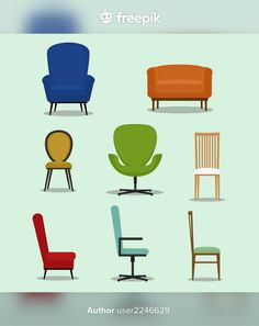 an image of different types of chairs