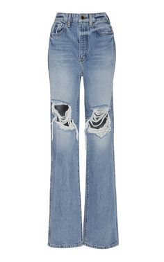 Khaite Jeans, Designer Jeans For Women, Statement Belt, Designer Jeans, Bra Top, Slim Leg, Dream Clothes, Slim Legs, Designer Outfits Woman