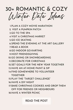 winter date ideas Winter Couple Activities Date Ideas, Date Ideas Seasonal, Couple Ideas For Christmas, Date Ideas For November, Festive Date Ideas, Couple Winter Activities, Things To Do In Winter With Boyfriend, Marriage Date Ideas, Date Ideas For New Couples Winter