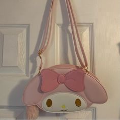 Very Cute Crossbody My Melody Purse. Great For A Gift Or For Yourself. Has One Minor Stain Besides That It Looks Brand New. Comes From A Smoke Free Home. Please Don’t Hesitate If U Have Any Questions:) Cute Crossbody Shoulder Bag With Zipper Closure, Cute Crossbody Shoulder Bag With Detachable Strap, Kawaii Pink Crossbody Shoulder Bag, Pink Kawaii Crossbody Shoulder Bag, Cute Pink Crossbody Shoulder Bag, Pink My Melody, Montana West Purse, Sak Purses, Bags Cute