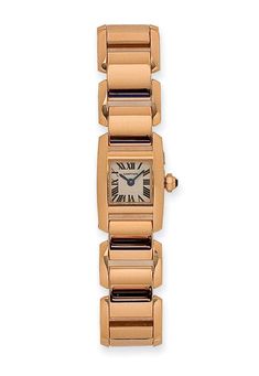 Gold Watch, Elegant Style, Cartier, Pink And Gold, Wrist Watch, Auction, Paris, Bracelet, Gold