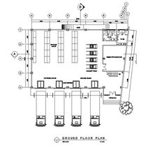 the ground plan for an office building