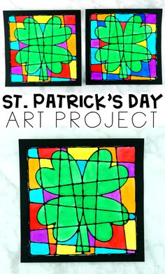 the st patrick's day art project for kids is an easy and fun activity