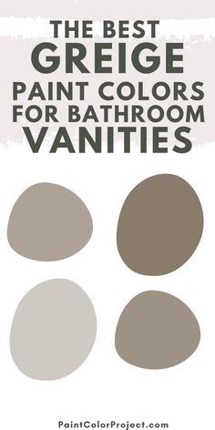 the best greige paint colors for bathroom vanities - pantone's color project