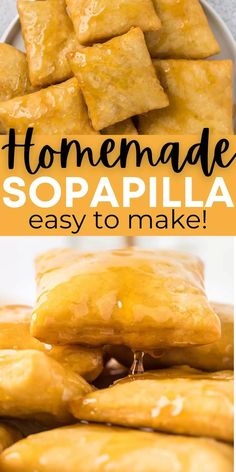 homemade sopapilla recipe is easy to make and tastes just as good as it looks