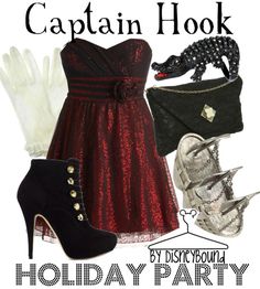 Disney Bound  Captain hook  peter pan Disneybound Outfits, Characters Halloween, 90s Costume