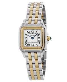 Cartier Watches Women, Gold And Silver Watch, Silver Watches Women, Cartier Panthere, Used Watches, Old Watches, Cartier Watch, Stainless Steel Polish, Watch Gifts