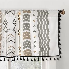 PRICES MAY VARY. Adorable Size & Rod Pocket - 1 peice per package, Valance measures 59 inches wide by 18 inches long (150 x 45 cm). Made with a 3" rod pocket for use with a regular rod, that slides easily onto your curtain rod for quick installation Bring Boho Look - The valance bring in beautiful filtered light, while still providing the privacy. Crafted of 100 percent premium soft cotton linen fabric, the unique selection of bohemian geometric pattern with tassels along each side Dress Up Your Boho Valances, Rv Curtains, Short Curtain, Window Toppers, Farmhouse Windows, Short Curtains, Boho Curtains, Drape Panel, Linen Short