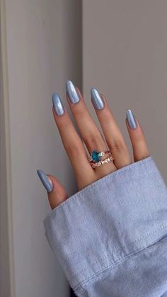 This Year, Nail Polish, Nails, Ring, Blue