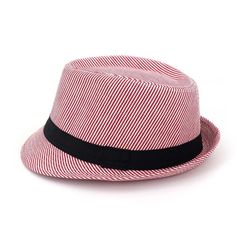 Striped Fedora Hat for All Elevate Your Style with Our Striped Fedora Hat Introducing the perfect blend of classic elegance and modern flair – our Striped Fedora Hat. Designed for both men and women, this versatile hat is ideal for jazz parties, formal events, beach outings, and stage performances. As a premium offering from Prolyf online clothing store, this fedora hat for men and women is a must-have accessory. Why Choose Our Striped Fedora Hat? Unisex Design: Suitable for both men's hats and women's hats, ensuring a perfect fit for everyone. Versatile Style: Whether you need a formal hat, a beach cap, or a stylish stage accessory, this hat is your go-to choice. High-Quality Material: Crafted with the finest materials, our fedora hat men and women will love guarantees durability and comf Casual Straw Hat With Curved Brim For Party, Adjustable Red Hat Bands For Spring, Casual Curved Brim Straw Hat For Party, Classic Red Fedora Hat, Classic Red Hats For Party, Classic Red Hat For Party, Fitted Summer Cap, Striped Fedora Hat For Spring, Red Summer Cap Hat