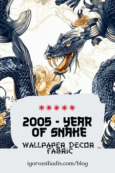 2025 - Year of Snake | WALLPAPER, HOME DECOR AND FABRIC collection by Igor Vasiliadis