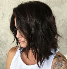 Haircut Inspo, Brunette Bob, Choppy Haircuts, Medium Bob Hairstyles, Lob Haircut, Penteado Cabelo Curto, Haircut For Thick Hair, Trending Hairstyles