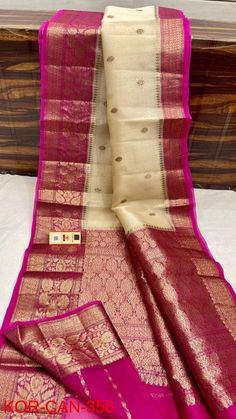 Kanchipuram Silk Saree Wedding, Traditional Wedding Saree, Kora Organza Sarees, Saree Patola, Sarees For Wedding, Saree Kanchipuram, Latest Silk Sarees, Kanjivaram Sarees Silk, Kora Silk Sarees