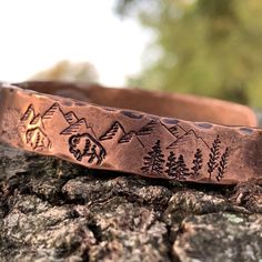 Rustic Stamped Adjustable Cuff Bracelet, Rustic Adjustable Stamped Cuff Bracelet, Rustic Stamped Cuff Bracelet Gift, Rustic Stamped Bracelets For Gifts, Rustic Stamped Bracelets For Gift, Rustic Brown Stamped Bracelets, Rustic Copper Bracelets As Gift, When Someone Leaves You, Mens Copper Bracelet