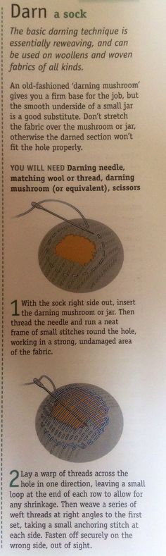 the instructions for how to knit a sock