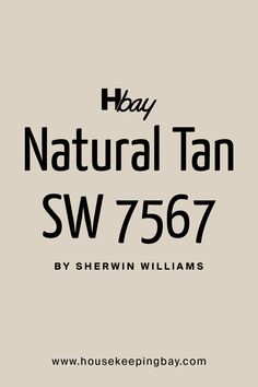 the logo for hay natural tan sw 7567 by sherwin williams