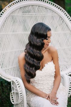 Gorgeous wedding waves by Lizzie Liros Hair Stylist // Photographed by Dear Lola Wedding Photography Hair Colorful, Trendy Wedding Hairstyles, Glamorous Wedding, Wedding Hairstyles For Long Hair, Formal Hairstyles, Wedding Hair And Makeup, Bride Hairstyles, Hair Dos, Ombre Hair