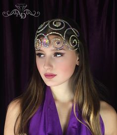 Burlesque Headpiece, Elegant Headpiece, Jewelry With Crystals, Mermaid Crowns, Crowns For Women, Crystal Mermaid, Ballroom Jewelry, Belly Dance Accessories, Festival Dance