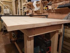 DIY scaffold board dining table and bench