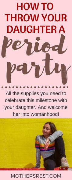 All the supplies you need to celebrate this milestone with your daughter. And welcome her into womanhood! Including period panties and Teen Vogue and maybe some Midol. First Time Period Kit