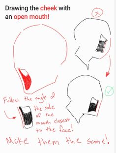 drawing the check with an open mouth how to draw faces in pencil and marker on paper