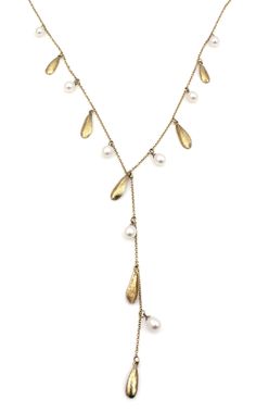 14kt yellow gold with fresh water pearls. 18” long Leaves Necklace, Fresh Water Pearls, Water Pearls, Leaf Necklace, Fresh Water, Freshwater Pearls, Yellow Gold, Texture, Yellow