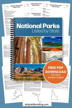 the national parks listed by state book