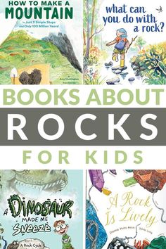 four books about rocks for kids