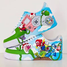 Custom Air Force 1 Ideas, Af1 Custom Disney, Nike Air Force 1 Cartoon, Anime Air Force 1, Nike Air Force 1 Anime Custom, Nike Air Force Cartoon Custom, Superga Shoes, Diy Sneakers