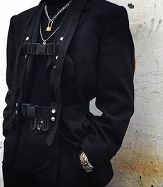 Corp Goth Men, Stalker Aesthetic, Winter Goth Outfits, Corp Goth, Stylish Mens Suits, Concept Clothing, Mens Trendy Outfits, Guys Clothing Styles, Dark Wear