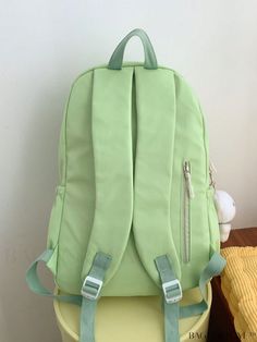 BagForLove - Stylish Medium Patch Decor Backpack with Bag Charm Product Description Color Green Composition 100% Nylon Style Casual Bag Size Medium Pattern Type Plain Material Polyamide Closure Type Zipper Type Classic Backpack Size Chart INCH CM Handle Height Strap Length Bag Height Bag Width Bag Length 3.1 inch 31.5 inch 17.3 inch 6.7 inch 11.8 inch Handle Height Strap Length Bag Height Bag Width Bag Length 8 cm 80 cm 44 cm 17 cm 30 cm Details Pictures Similar Products h2 { text-align: center; Nylon Bag For Daily Use And Back To School, Large Capacity Nylon Bag For Back To School, Everyday Nylon Bag For Back To School, Back To School Nylon Bag, Nylon Back To School Bag, Back To School Nylon Bags, Green Nylon Backpack Shoulder Bag, Green Nylon School Bag, Trendy Green Backpack With Zipper Closure