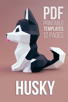 the husky is sitting down with its tongue out