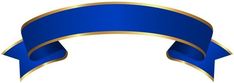 a blue ribbon with gold border