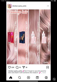 Rose Gold Formula, Color Formulations, Color Tips, Hair 2024