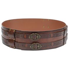 PRICES MAY VARY. The viking barbarian wide belt is made of thick leather material, wide enough, durable, sturdy, and comfortable to wear. The double smaller belts can be slid out of the loops to have pouches and other accessories attached. Joukavor leather renaissance belt features vintage buckles and embossed patterns, which bring you back to the viking age. Perfect addition for your viking costume, krampus costume, pirate costume, medieval costume, ren faire costume, knight costume, viking bar Costume Chevalier, Costume Viking, Viking Belt, Medieval Belt, Nordic Vikings, Leather Armor, Belt For Men, Wide Leather Belt, Viking Style