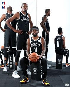 the brooklyn nets basketball team poses for a photo