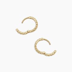 Classic, solid gold huggie hoop earrings suit every mood and occasion. These hoop earrings feature a cool curb chain design inspired by our best-selling Wilder Collection. Wear your huggie hoops in first, second or third piercings. Make it a single Product Details 14k solid gold 10.8 mm profile diameter and 1.7 mm wide Hinge post closure | Wilder Huggies Earring, Women's by gorjana Small Yellow Gold Stackable Hoop Earrings, Stackable Yellow Gold Huggie Hoop Earrings, Stackable Yellow Gold Hoop Huggie Earrings, Stackable 14k Yellow Gold Filled Hoop Earrings, Stackable Huggie Hoop Earrings In Yellow Gold, Stackable Yellow Gold Hoop Earrings Fine Jewelry, Yellow Gold Stackable Hoop Huggie Earrings, 14k Gold Filled Yellow Gold Hoop Cartilage Earrings, 14k Gold Filled Yellow Gold Cartilage Hoop Earrings